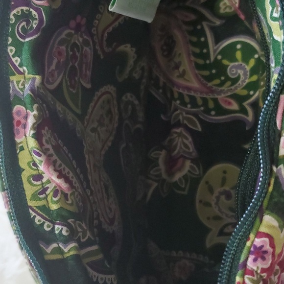 Vera Bradley Chelsea Green Small Handbag with Matching Tri Fold Wallet - Picture 4 of 11